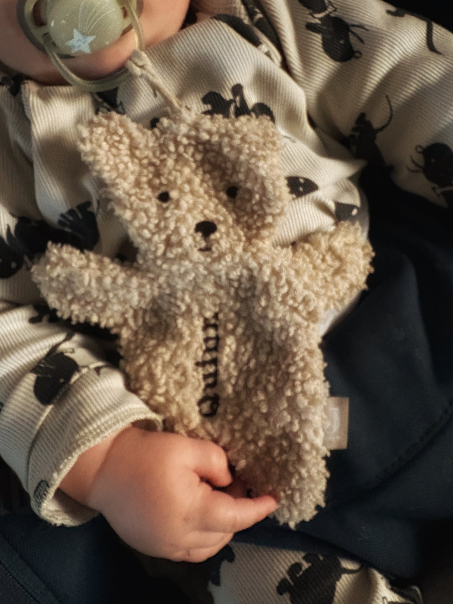 Speendoekje Teddy Bear geborduurd met naam Jollein