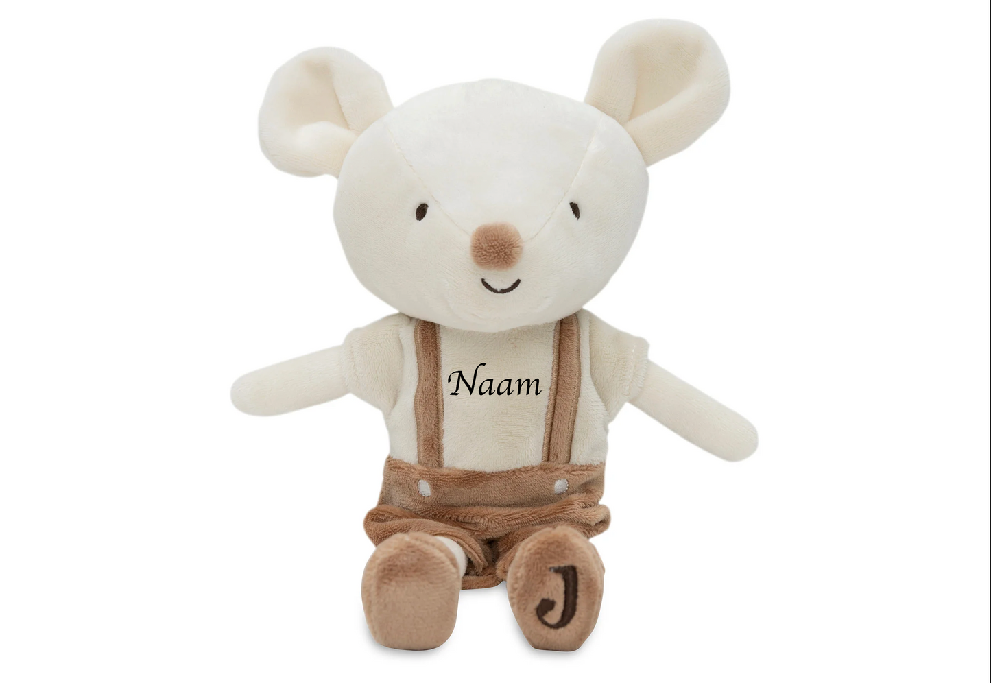 Knuffel mouse Jollein met naam