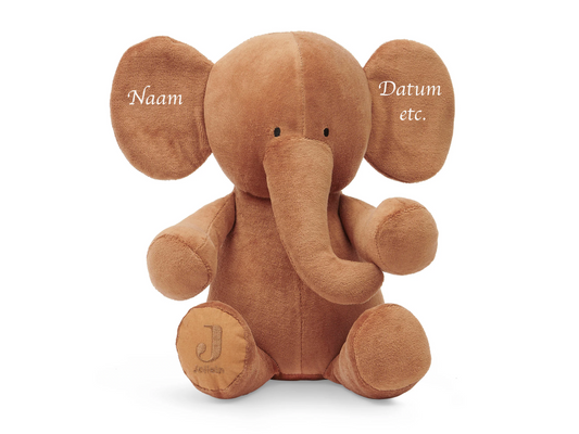 Knuffel Elephant Jollein met naam en datum